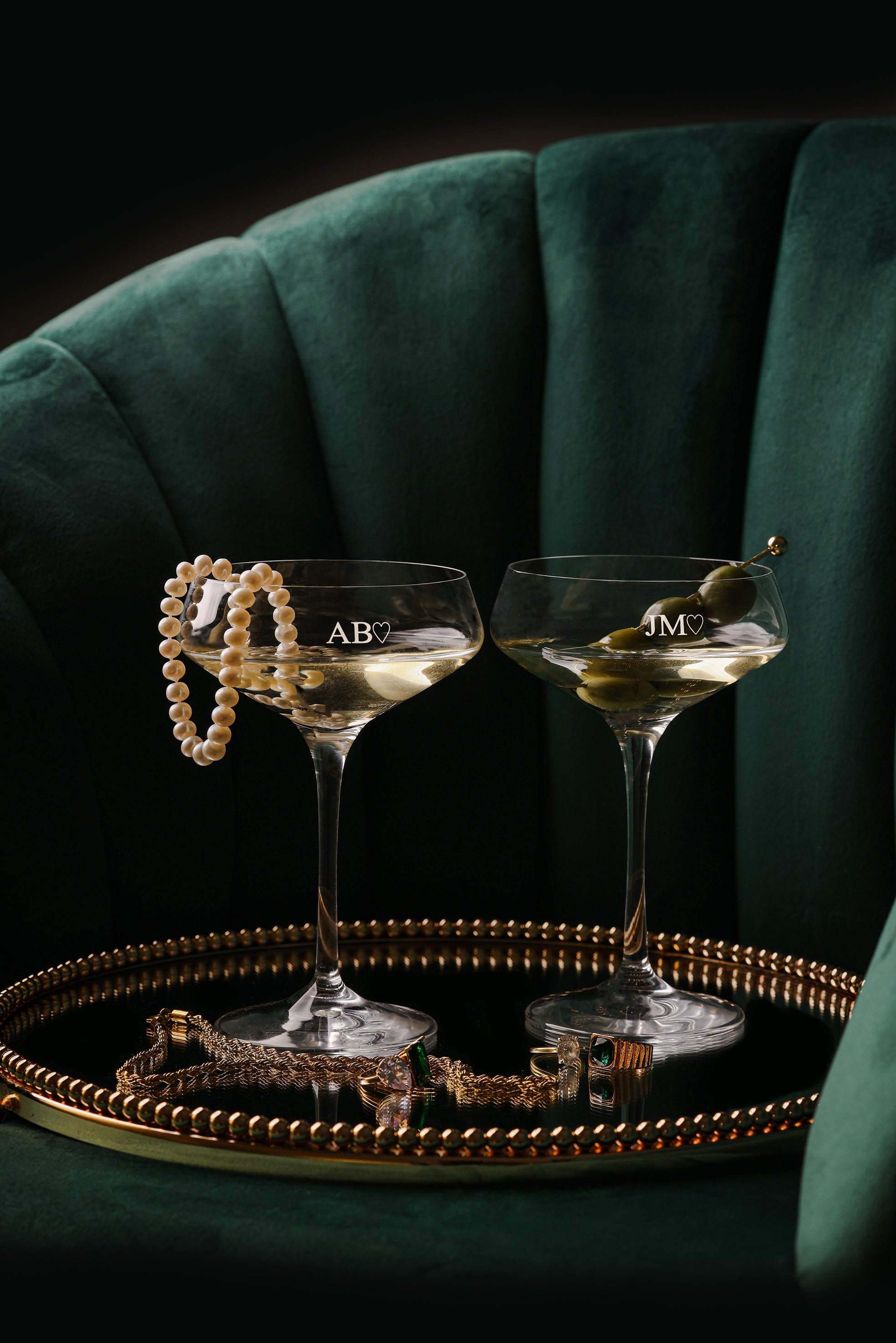 Mont Laurent Personalised Martini Glass Engraved Custom