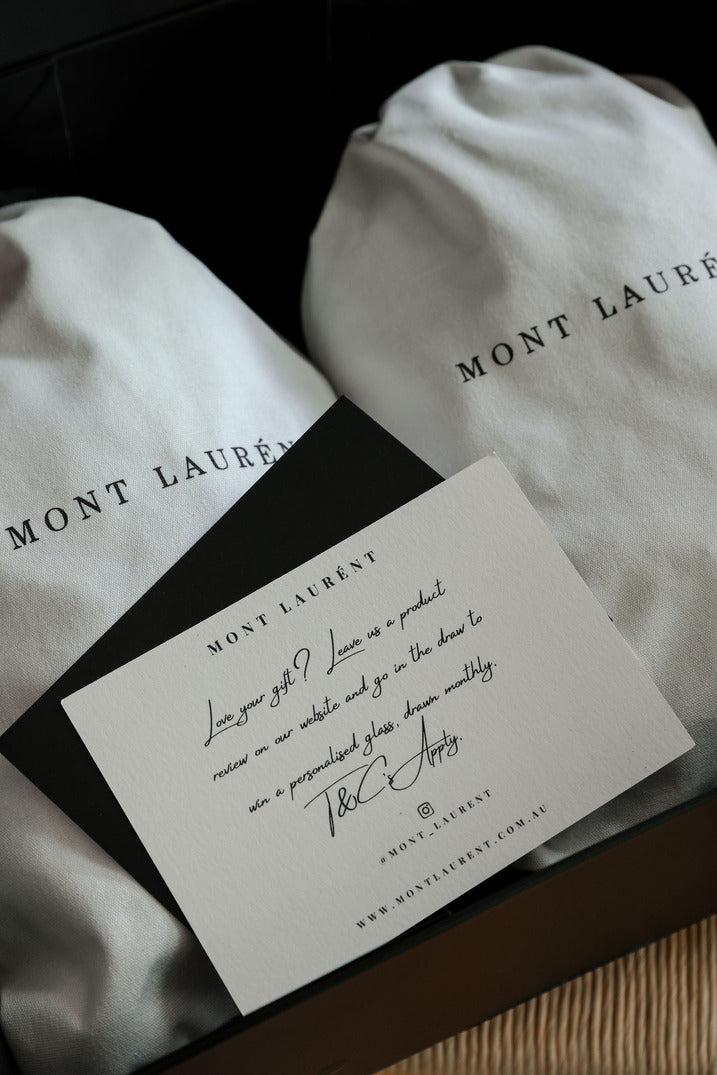 Mont Laurent Personalised Glassware Gift Box Card