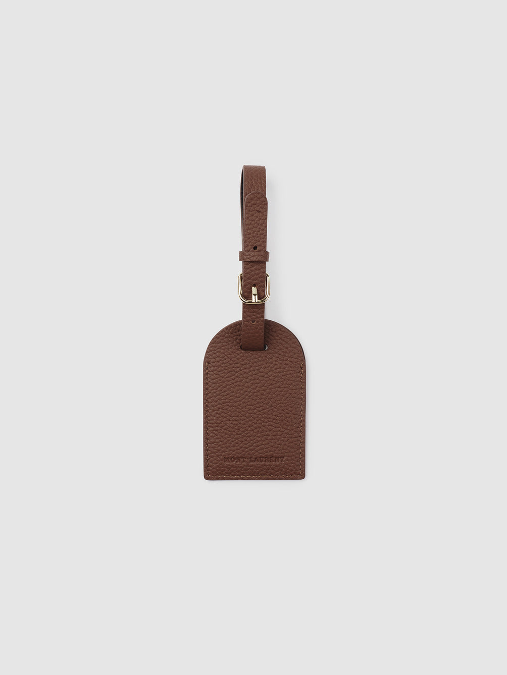 Mont Laurent Personalised Luggage Tag Brown Leather